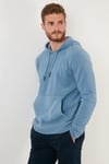 Buratti Slim Fit Kanguru Cepli Kapüşonlu Erkek Polar 5906032 AÇIK MAVİ