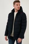 Buratti Slim Fit Kapüşonlu Cepli Erkek Mont 6274818 LACİVERT