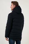 Buratti Slim Fit Kapüşonlu Cepli Erkek Mont 6274818 LACİVERT