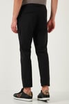 Buratti Slim Fit Lastikli Bel Boru Paça Kemer Detaylı Erkek Pantolon 5543S86JMILANO SİYAH