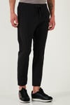 Buratti Slim Fit Lastikli Bel Boru Paça Kemer Detaylı Erkek Pantolon 5543S86JMILANO SİYAH