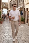 Buratti Slim Fit Normal Bel Daralan Paça Erkek Pantolon 6841483 BEJ