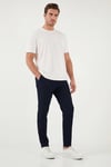 Buratti Slim Fit Normal Bel Daralan Paça Erkek Pantolon 6843660 LACİVERT