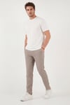 Buratti Slim Fit Normal Bel Daralan Paça Erkek Pantolon 6843649 BEJ