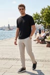 Buratti Slim Fit Normal Bel Daralan Paça Erkek Pantolon 6843654 TAŞ