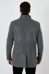 Buratti Slim Fit Pamuklu Kaşe Erkek Kaban 5841012 AÇIK GRİ
