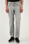 Buratti Streç Pamuklu Comfort Fit Yüksek Bel Boru Paça Jeans Erkek Kot Pantolon 4400S58TEXAS GRİ