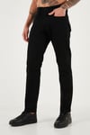 Buratti Streç Pamuklu Comfort Fit Yüksek Bel Boru Paça Jeans Erkek Kot Pantolon 4412C01TEXAS SİYAH
