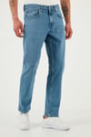 Buratti Streç Pamuklu Comfort Fit Yüksek Bel Boru Paça Jeans Erkek Kot Pantolon 4400S51TEXAS MAVİ