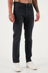 Buratti Streç Pamuklu Comfort Fit Yüksek Bel Boru Paça Jeans Erkek Kot Pantolon 4412C03TEXAS Füme Siyah