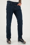Buratti Streç Pamuklu Comfort Fit Yüksek Bel Boru Paça Jeans Erkek Kot Pantolon 4413C41TEXAS LACİVERT