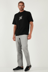 Buratti Streç Pamuklu Comfort Fit Yüksek Bel Boru Paça Jeans Erkek Kot Pantolon 4400S58TEXAS GRİ