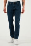Buratti Streç Pamuklu Regular Fit Normal Bel Boru Paça Jeans Erkek Kot Pantolon 2201S51PARMA LACİVERT