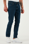 Buratti Streç Pamuklu Regular Fit Normal Bel Boru Paça Jeans Erkek Kot Pantolon 2201S51PARMA LACİVERT