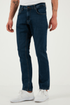 Buratti Streç Pamuklu Regular Fit Normal Bel Boru Paça Jeans Erkek Kot Pantolon 2201S51PARMA LACİVERT