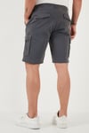 Buratti Streç Pamuklu Regular Fit Normal Bel Kargo Cepli Erkek Şort 4510S79MILAN GRİ