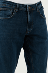 Buratti Streç Pamuklu Regular Fit Normal Bel Boru Paça Jeans Erkek Kot Pantolon 2201S51PARMA LACİVERT