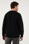 Buratti Streç Pamuklu Relaxed Fit Bisiklet Yaka 2'li Paket Erkek Sweat 5901210S2 SİYAH-TAŞ
