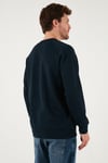 Buratti Streç Pamuklu Relaxed Fit Bisiklet Yaka 2'li Paket Erkek Sweat 5901210S2 Açık Haki-Lacivert