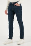 Buratti Streç Pamuklu Slim Fit Normal Bel Dar Paça Jeans Erkek Kot Pantolon 1115C42NAPOLI LACİVERT