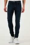 Buratti Streç Pamuklu Slim Fit Normal Bel Dar Paça Jeans Erkek Kot Pantolon 1124S80NAPOLI LACİVERT
