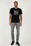 Buratti Streç Pamuklu Slim Fit Normal Bel Dar Paça Jeans Erkek Kot Pantolon 1124S59NAPOLI GRİ
