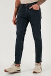 Buratti Streç Pamuklu Slim Fit Normal Bel Dar Paça Jeans Erkek Kot Pantolon 1124C45NAPOLI MAVİ