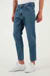Buratti Streç Pamuklu Slim Fit Normal Bel Boru Paça Jeans Erkek Kot Pantolon 5900S60MILANO MAVİ