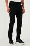 Buratti Streç Pamuklu Slim Fit Yüksek Bel Dar Paça Jeans Erkek Kot Pantolon 3300S55TOKYO SİYAH