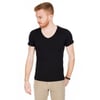 Buratti V Yaka % 100 Pamuk Erkek T Shirt 54154 SİYAH