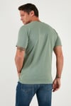 Buratti Yazı Detaylı Pamuklu Regular Fit Bisiklet Yaka Erkek T Shirt 59020203 ELMA YEŞİLİ