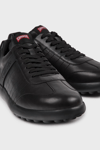 Camper Logolu Deri Sneaker Erkek Ayakkabı K100752-001 SİYAH