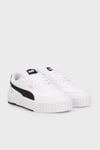 Carina Mia Deri Logolu Sneaker Kadın Ayakkabı 40263702 BEYAZ-SİYAH