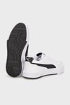 Carina Mia Deri Logolu Sneaker Kadın Ayakkabı 40263702 BEYAZ-SİYAH