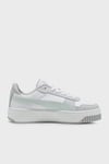 Carina Street Deri Logolu Kalın Taban Sneaker Kadın Ayakkabı 38939043 BEYAZ-MİNT