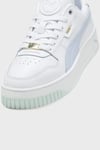Carina Street Lux Deri Logolu Sneaker Kadın Ayakkabı 39748707 Beyaz-Lila
