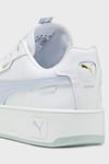 Carina Street Lux Deri Logolu Sneaker Kadın Ayakkabı 39748707 Beyaz-Lila