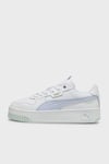 Carina Street Lux Deri Logolu Sneaker Kadın Ayakkabı 39748707 Beyaz-Lila
