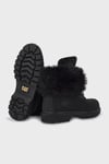 Cat Tüylü Utah Fur Kaymaz Taban Deri Bayan Bot 015Z101184 Black Nubuk