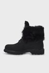 Cat Tüylü Utah Fur Kaymaz Taban Deri Bayan Bot 015Z101184 Black Nubuk