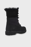 Cat Tüylü Utah Fur Kaymaz Taban Deri Bayan Bot 015Z101184 Black Nubuk