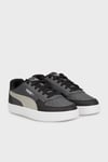 Caven 2.0 Jr Deri Logolu Sneaker Unisex Çocuk Ayakkabı 39383758 GRİ-SİYAH