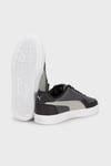 Caven 2.0 Jr Deri Logolu Sneaker Unisex Çocuk Ayakkabı 39383758 GRİ-SİYAH