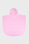 Charmsy Baskılı Kapüşonlu Kız Çocuk Panço SP2612120001 PEMBE