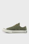 Chuck 70 Houndstooth Lınıng Logolu Kanvas Sneaker Unisex Ayakkabı A13292C 306 HAKİ