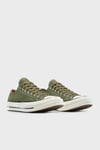 Chuck 70 Houndstooth Lınıng Logolu Kanvas Sneaker Unisex Ayakkabı A13292C 306 HAKİ