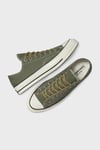 Chuck 70 Houndstooth Lınıng Logolu Kanvas Sneaker Unisex Ayakkabı A13292C 306 HAKİ
