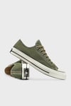Chuck 70 Houndstooth Lınıng Logolu Kanvas Sneaker Unisex Ayakkabı A13292C 306 HAKİ