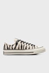 Chuck 70 Zebra Desenli Kanvas Sneaker Kadın Ayakkabı A13438C 271 BEJ