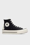 Chuck Taylor All Star Lift Renk Bloklu Kalın Taban Sneaker Kadın Ayakkabı A12552C 001 SİYAH